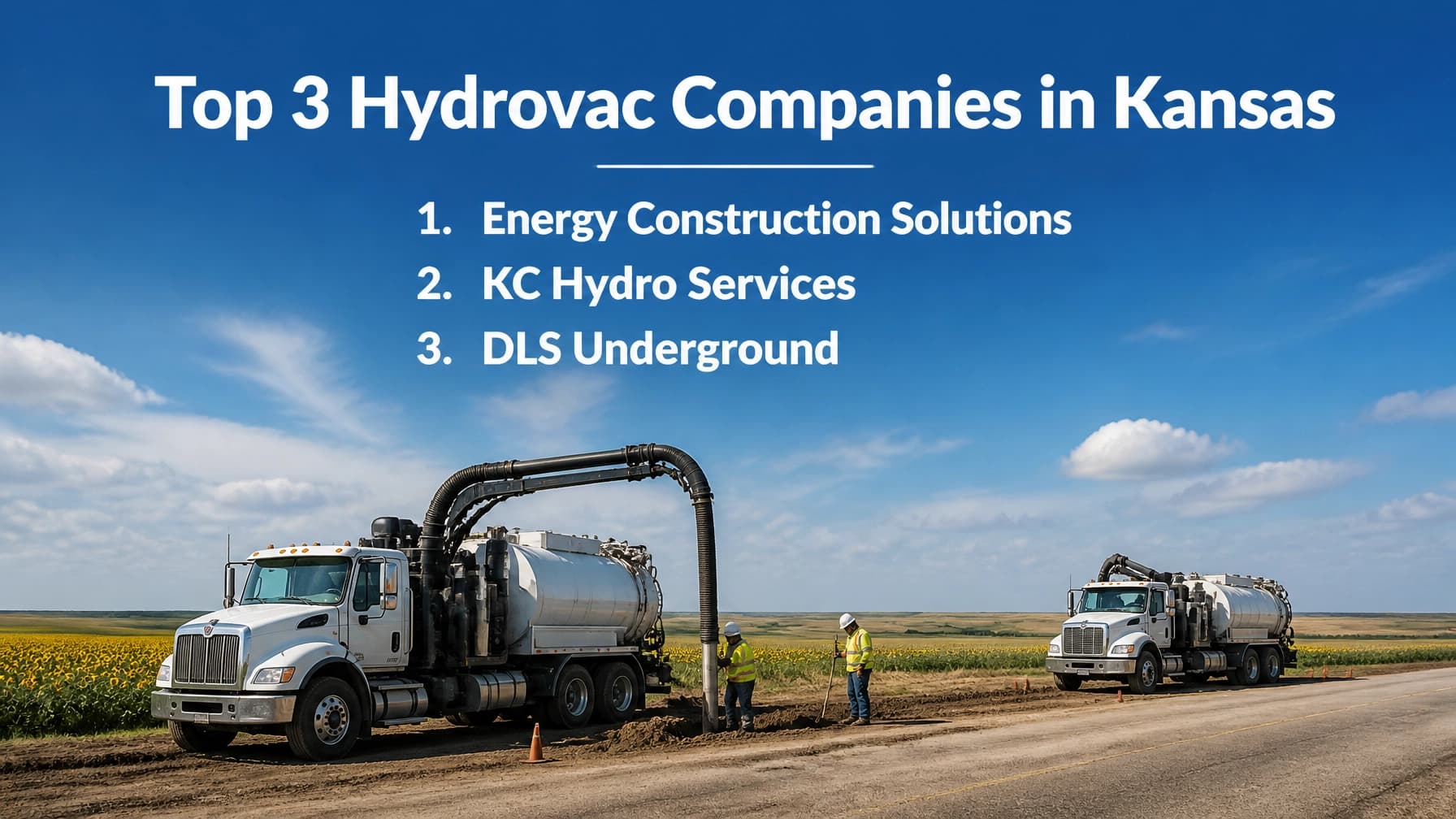 Exploring Established Hydrovac Providers in Kansas | ECS, KC Hydro Services & DLS Underground