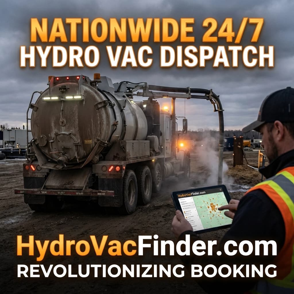 # Your Nationwide 24/7 Hydro Vac Dispatcher: How HydroVacFinder.com Is Revolutionizing Booking